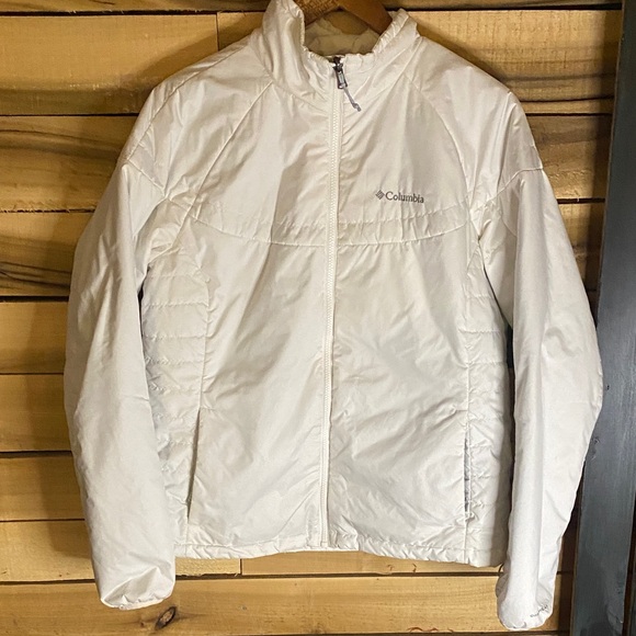 Columbia Women’s Omni Heat white puffer Jacket size XL - Picture 1 of 9
